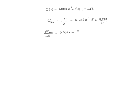 suppose-that-the-cost-function-for-product-is-given-by-cx-0003x-sx-9858_-find-the-production-level-that-is-the-value-of-x-that-will-produce-the-minimum-average-cost-per-unit-cx-the-productio-34513