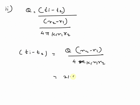 a-spherical-container-of-negligible-thickness-holding-a-hot-fluid-at-1400-c-and-having-an-outer-diameter-of-04m-is-insulated-with-three-layers-of-each-50-mm-thick-insulation-of-k002k-006-and-43738