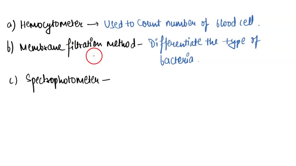 SOLVED Which method of counting will give you a live bacteria count? a