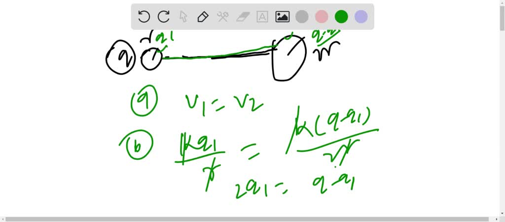 SOLVED: Consider Two Widely Separated Conducting Spheres, 1 And 2, The ...