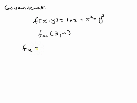 find-the-indicated-partial-derivatives-fx-y-ln-x-x2-y2-fx3-1-81294