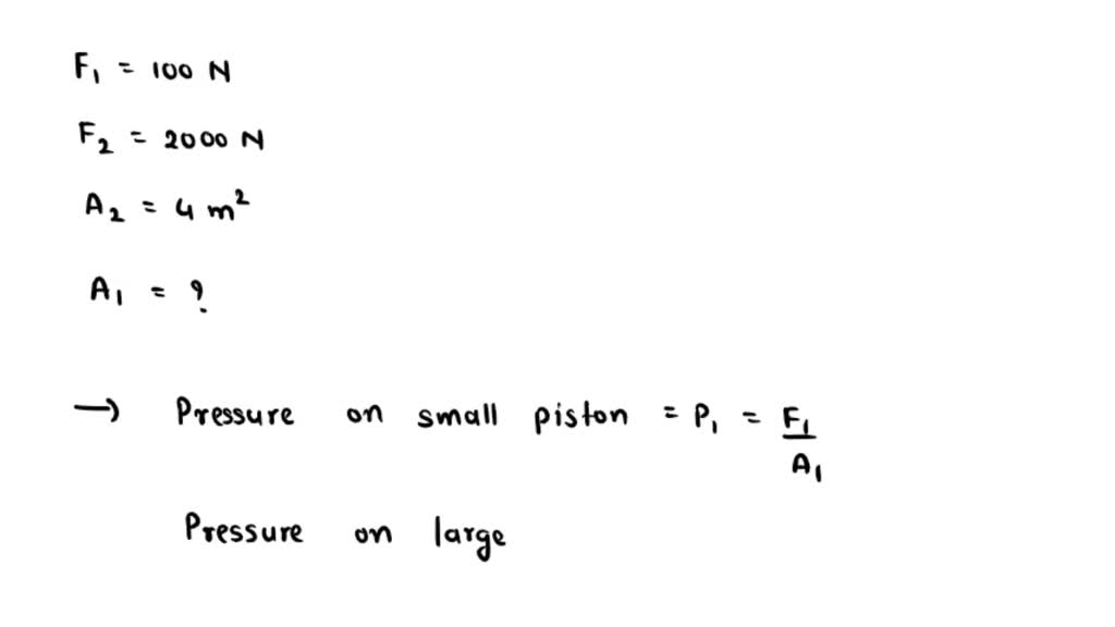 SOLVED a effort of 100n can raise a load of 2000n in a hydraulic press