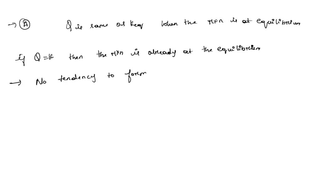 SOLVED How does the reaction quotient of a reaction (Q) differ from