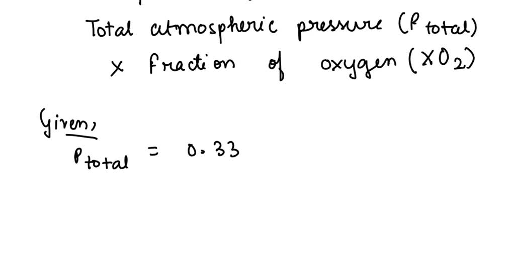 partial pressure of oxygen at top of mount everest