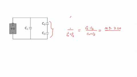 given-the-values-of-the-capacitors-below-what-is-the-charge-on-capacitor-c3-c1-146-f-c2-109-f-c3-220-f