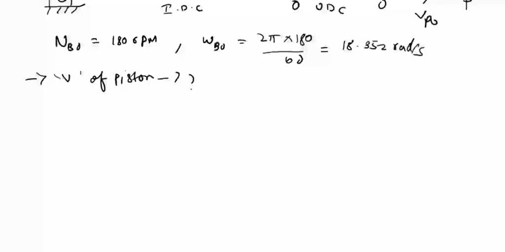 SOLVED: In an IC engine mechanism, the crank is 50 mm long and the ...