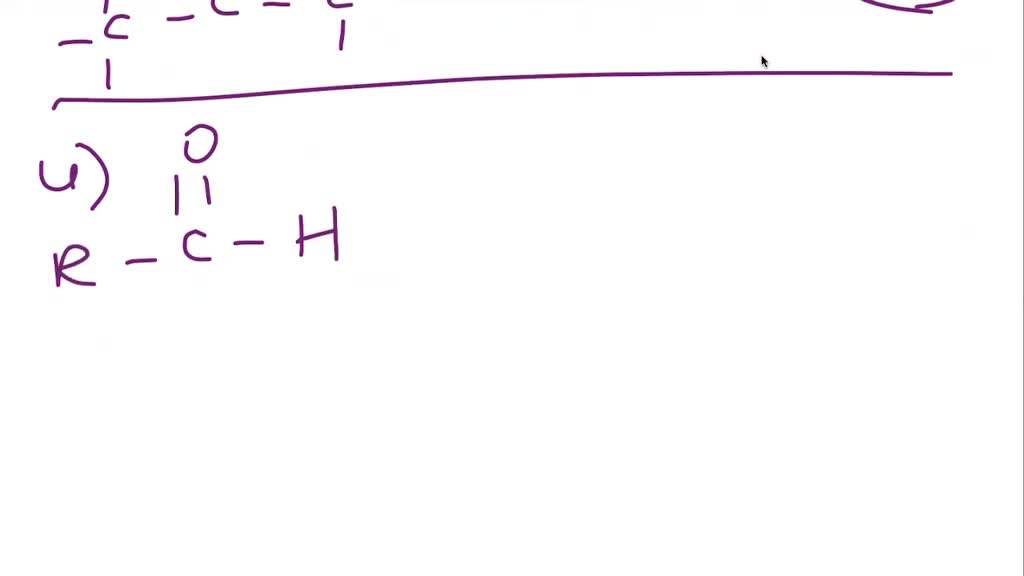 SOLVED: Functional Group Functional Group General Formula General ...