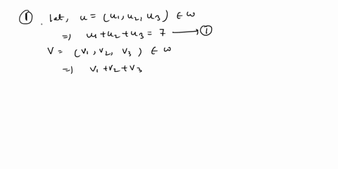 let-w-be-the-set-of-all-those-vectors-x1-x2-x3-in-r3-such-that-x1-2-i3-5-determine-whether-or-not-w-is-a-subspace-of-r3-to-fill-in-the-blanks-0-ifu-and-v-are-vectors-in-w-u-v-is-ii-if-u-is-v-09387