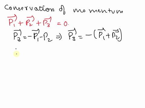 a-body-of-mass-1kg-initially-at-rest-explodes-and-brakes-into-three-fragments-of-mass-in-the-ratio-113-the-two-pieces-of-equal-mass-fly-off-perpendicular-to-each-other-with-speed-of-15msec-e-97905
