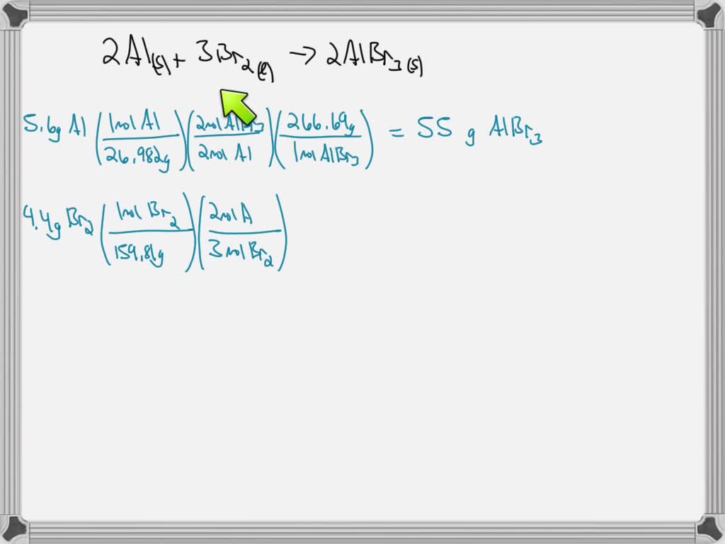 SOLVED Aluminum bromide can be prepared by the reaction of aluminum