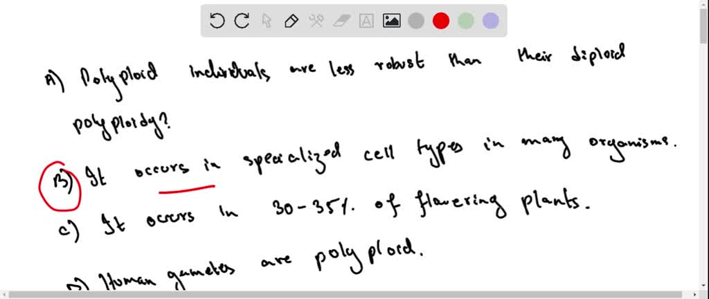 SOLVED: Which of the following is true of polyploidy? polyploid ...