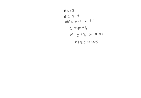 construct-a-99-confidence-interval-for-the-population-standard-deviation-o-if-a-sample-of-size-12-has-standard-deviation-s-73-round-the-answers-to-at-least-two-decimal-places-a-99-confidence-75456