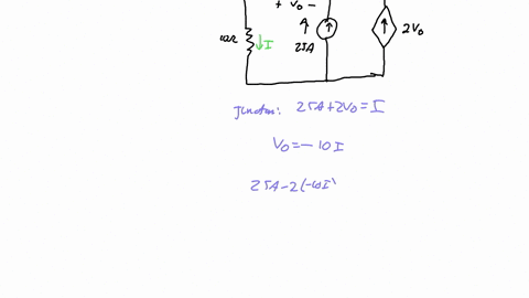 problem-6-find-v-in-the-circuit-in-fig286-and-the-power-absorbed-by-the-dependent-source-102-vo-10-25a-2v-figure286-forprob222-89812