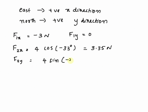 forces-of-30-n-west-and-40-n-33-s-of-e-act-on-an-object-what-is-the-net-force-of-the-object-calculate-both-magnitude-and-direction-85187