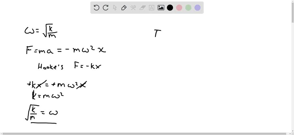 SOLVED: Angular velocity (w) of an oscillating block and the spring ...