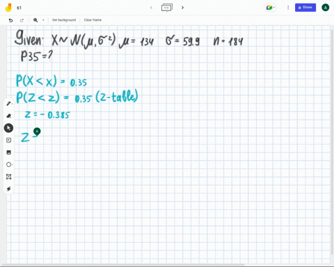 a-population-of-values-has-a-normal-distribution-with-134134-and-599599-you-intend-to-draw-a-random-sample-of-size-n184n184find-p35-which-is-the-score-separating-the-bottom-35-scores-from-th-44314