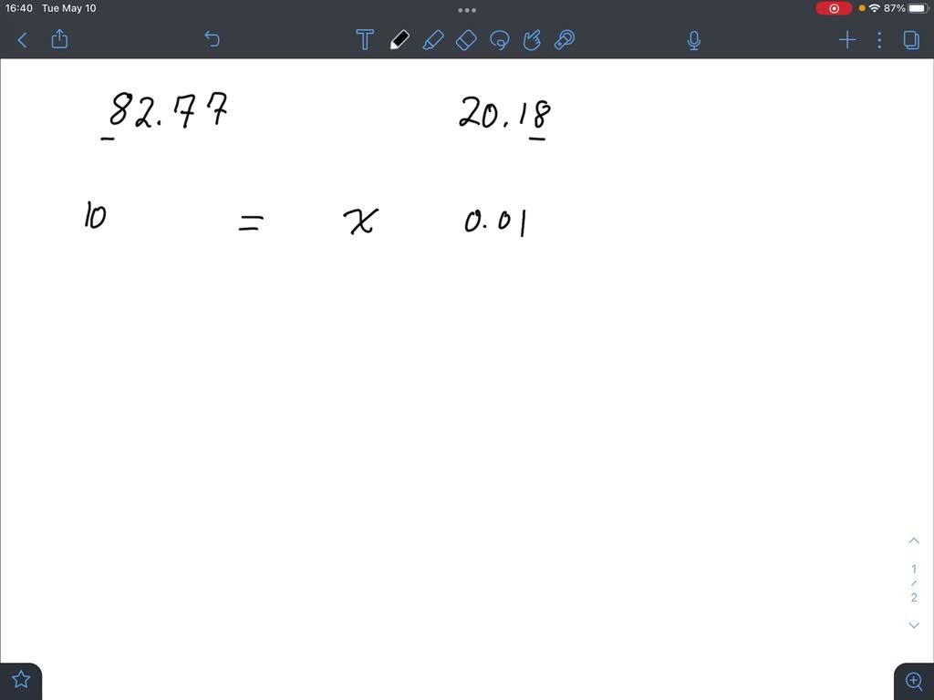 what is the value of the digit 2 in 8.52