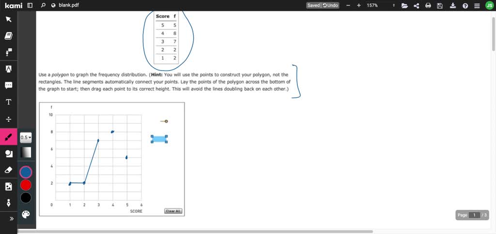 SOLVED: Constructing histograms and polygons Aa The frequency ...