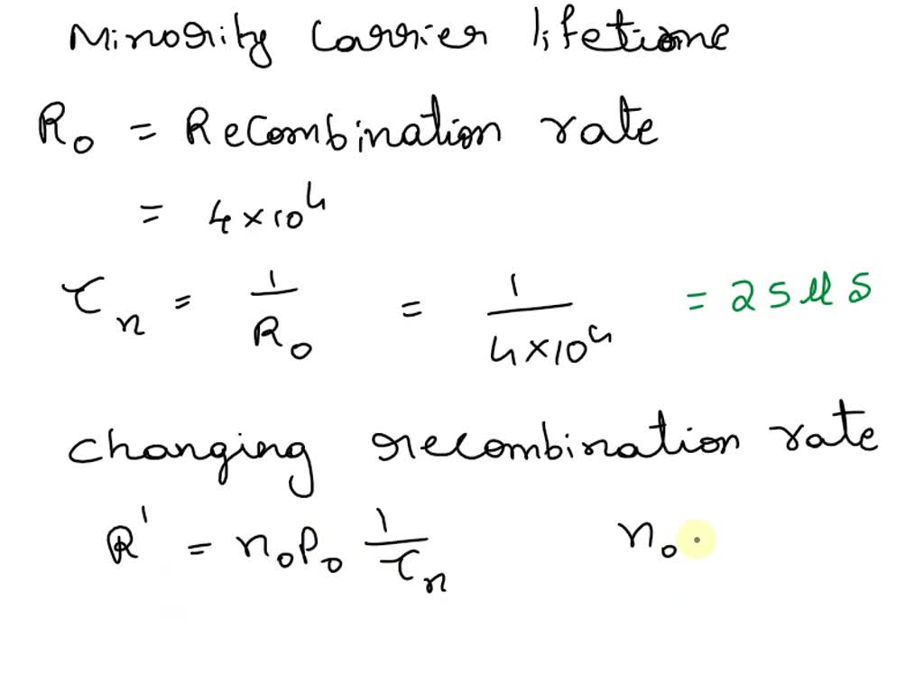 VIDEO solution: Recombination: Assume that an n-type semiconductor has ...