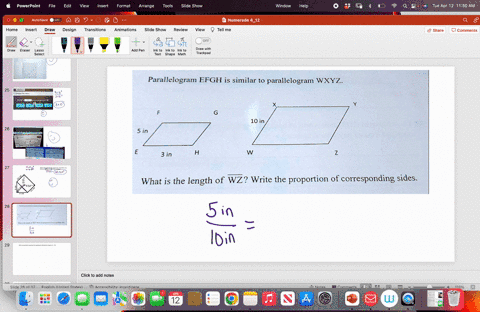 parallelogram-efgh-is-similar-to-parallelogram-wxyz-what-is-the-length-of-line-wz-write-the-proportion-of-corresponding-sides-spis-suipuodsa1o-jo-uqqodod-341-j1m-zm-jo-4lau2-341-s-1e4m-m-u-u-38092