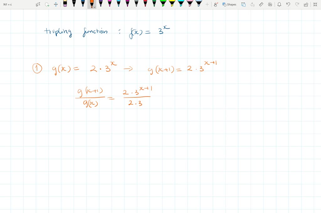 SOLVED: The function f (x) = 3* is often referred to as the 