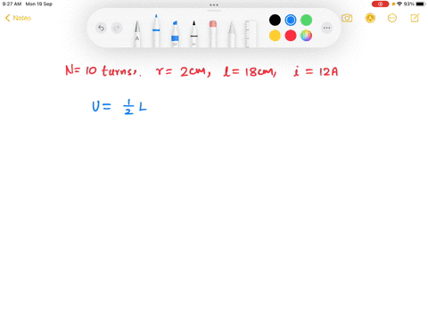 an-ideal-solenoid-with-l0-turns-is-18-cm-long-and-has-a-radius-of-2-cm-calculate-the-amount-of-energy-stored-in-its-magnetic-field-when-it-carries-a-current-of-12-a-58925