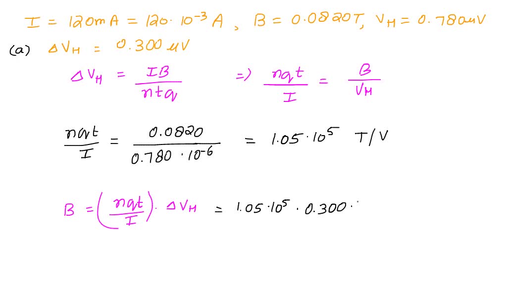 SOLVED: A Hall-effect Probe Operates With A 120 -mA Current. When The ...