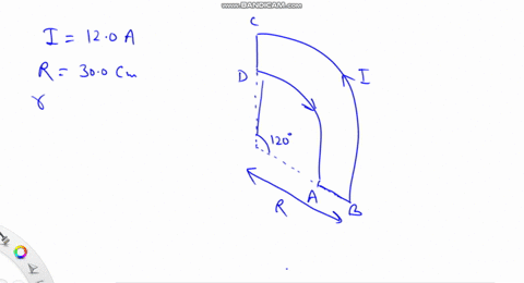 calculate-the-magnetic-field-magnitude-and-direction-at-a-point-p-due-to-a-current-i-120-a-in-the-wi-84977