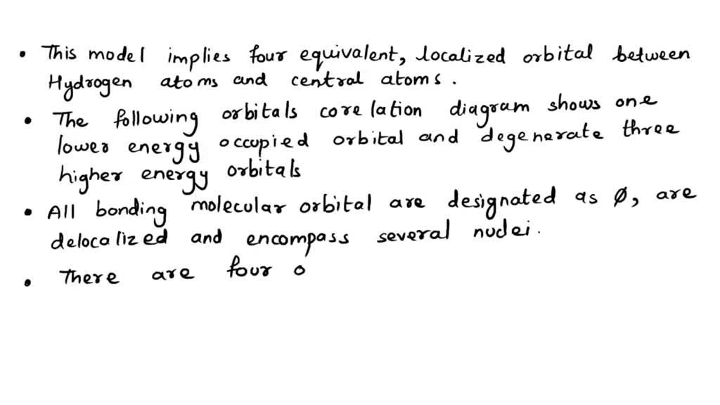 Solved Draw A Molecular Orbital Diagram For Methane Ch Label All Orbitals According To