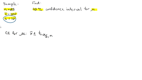 determine-the-90-confidence-interval-for-the-mean-of-a-population-to-the-nearest-integer-from-a-sample-of-25-with-an-average-of-100-and-a-standard-deviation-of-10-38253