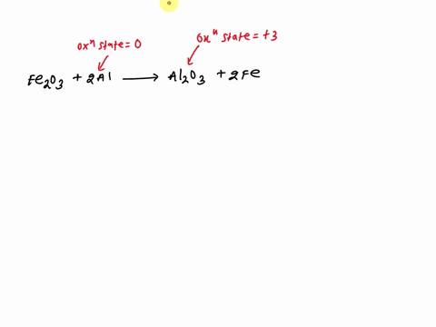 in-the-following-reaction-what-happens-to-the-aluminum-metal-fe2o3-2al-al2o3-2fe-it-is-oxidized-it-is-reduced-it-becomes-soluble-in-water-it-becomes-shiny-in-appearance-it-combines-with-oxyg-54836