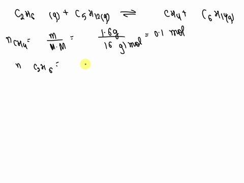 consider-the-following-equilibrium-c2h6g-c5h12g-ch4g-c6h14g-kc-957-at-500-k-160-g-each-of-ch4-c2h6-c5h12-and-c6h14-are-placed-in-a-30-l-reaction-vessel-at-500-k-which-of-the-following-statem-02084