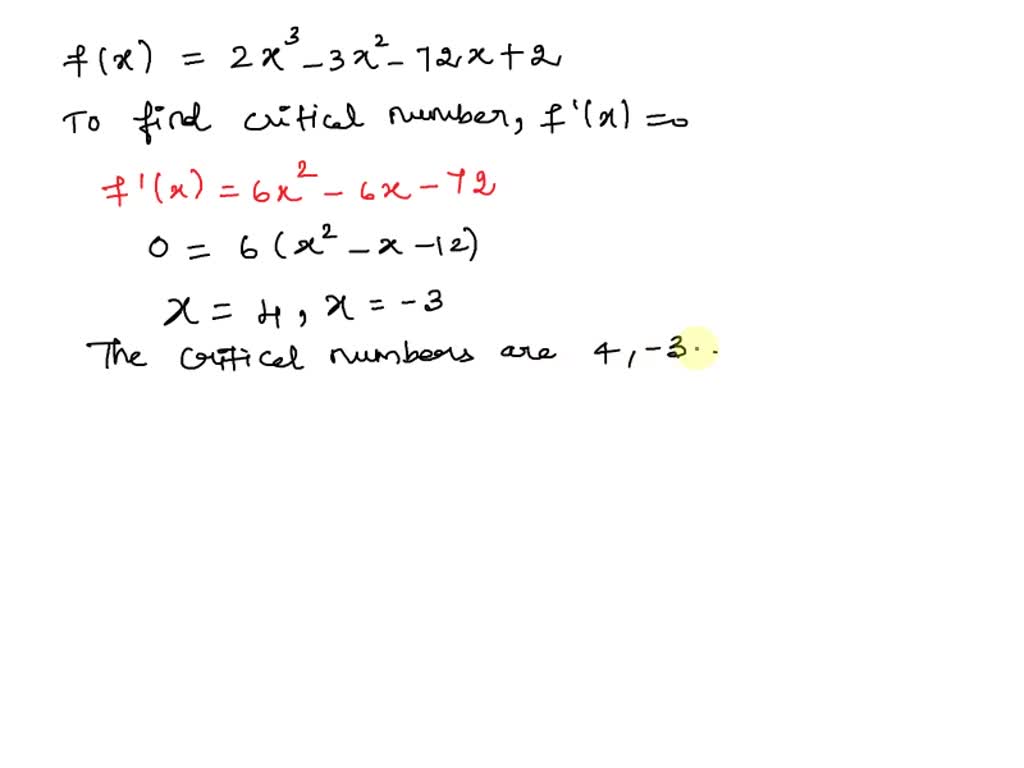 Solved Tutorial Exercise Find The Absolute Maximum And Absolute