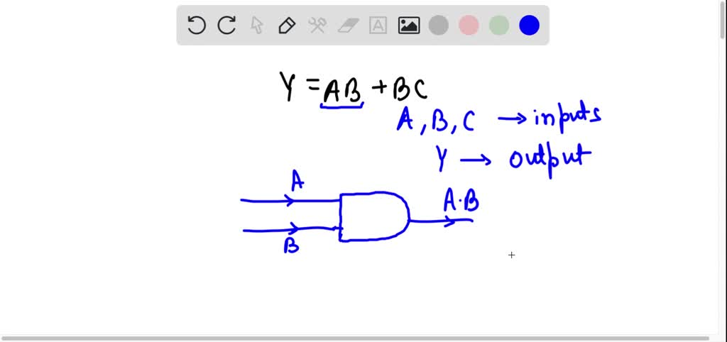 SOLVED: Draw The Logic Circuit For The Given Boolean Expression A'BC+AC ...