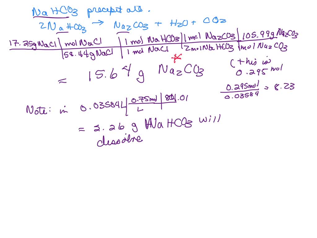 SOLVED: A weighed amount of sodium chloride is completely dissolved in ...