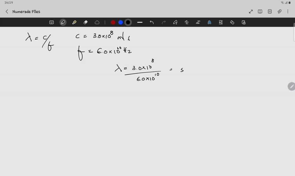 SOLVED microwave oven emits radiation at a frequency of 6.00x10^10 Hz what is the wavelength of