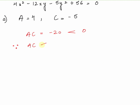 problem-4-identify-the-conic-section-represented-by-the-following-equation-by-rotating-axes-to-place-the-conic-in-standard-position-4x2-12xy-5y2-56-0-a-find-an-equation-of-the-conic-in-the-r-51453