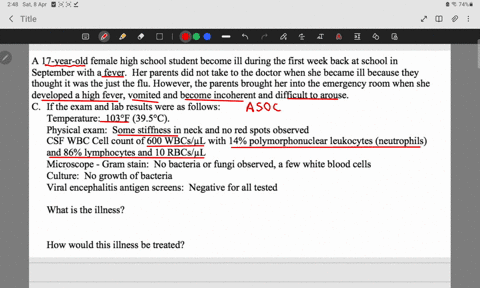17-year-old-female-high-school-student-become-ill-during-the-first-week-back-at-school-in-september-with-a-fever-her-parents-did-not-take-to-the-doctor-when-she-became-ill-because-they-thoug-53195