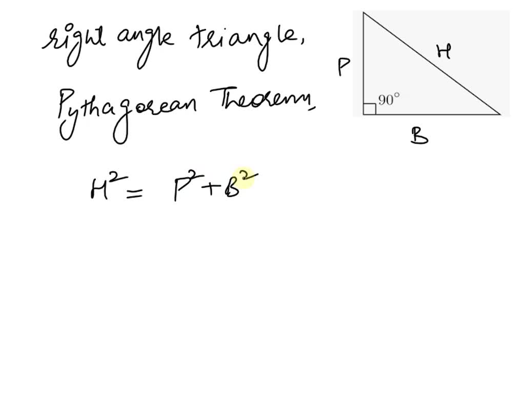 SOLVED: In order to use the Pythagorean Theorem to calculate the ...