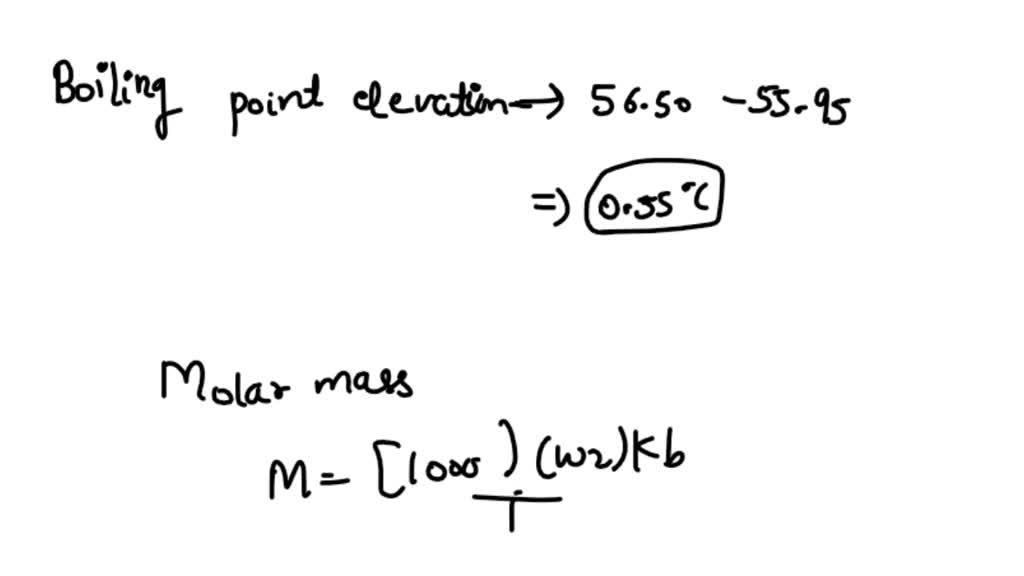 SOLVED 3.75 g of a nonvolatile solute was dissolved in 95 g of acetone