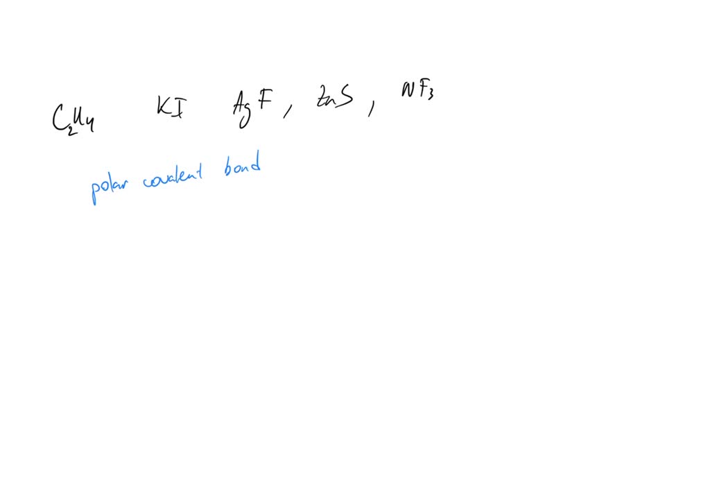 SOLVED Which molecule or compound below contains a polar covalent