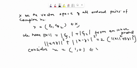 let-x-be-the-vector-space-of-all-ordered-pairs-of-complex-numbers-can-we-obtain-the-norm-defined-on-x_1-_2-where-x_1_2-from-an-inner-product-12003