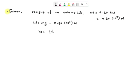 required-information-an-automobile-weight-980-kn-is-moving-at-550-ms-to-the-south-what-is-the-magnitude-of-its-momentum-kg-mls-25071