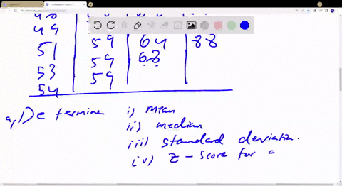 find-mean-median-and-stand-deviation-and-z-score-for-student-who-originally-scored-54-on-the-exam