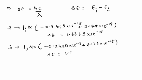 consider-the-following-portion-of-the-energy-level-diagram-for-hydrogen-01361-x-10-18-j-n-02420-10-18-n-2-05445-x-10-18-n-72178-10-18-j-64-for-which-of-the-following-transitions-does-the-lig-16563