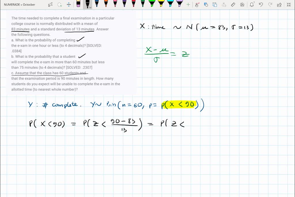 solved-the-time-needed-to-complete-a-final-examination-in-a-particular