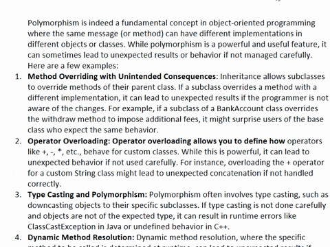 the-concept-that-the-same-message-gives-different-meanings-to-different-objects-is-called-polymorphism-can-you-think-of-examples-where-this-behavior-may-provide-unexpected-results-40404