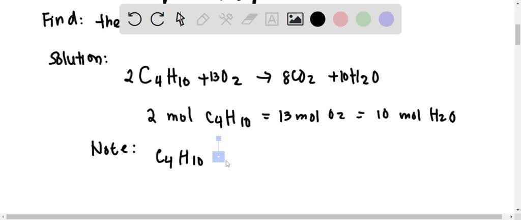 SOLVED: Gaseous butane (CH;(CHz) , CH;) reacts with gaseous oxygen gas ...