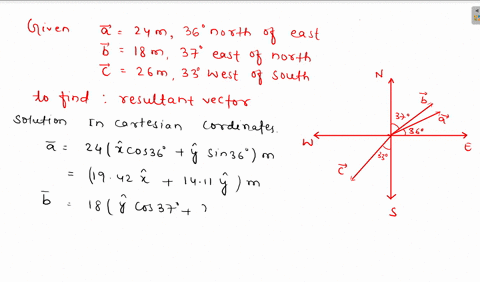 graphically-determine-the-resultant-of-the-following-three-vector-displacements-1-24-m-36-north-of-east-2-18-m-37-east-of-north-and-3-26-m-33-west-of-south-determine-the-resultant-length-det-99416
