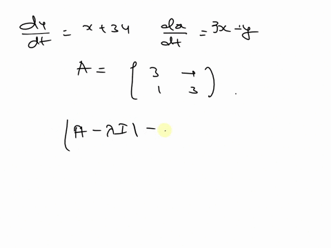 use-the-elimination-method-to-find-a-general-solution-for-the-given-linear-system-where-differentiation-is-with-respect-to-t-dx-dt-dy-x-3y-eliminate-x-and-solve-the-remaining-differential-eq-05533